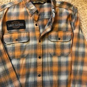 Harley Davidson men’s plaid shirt